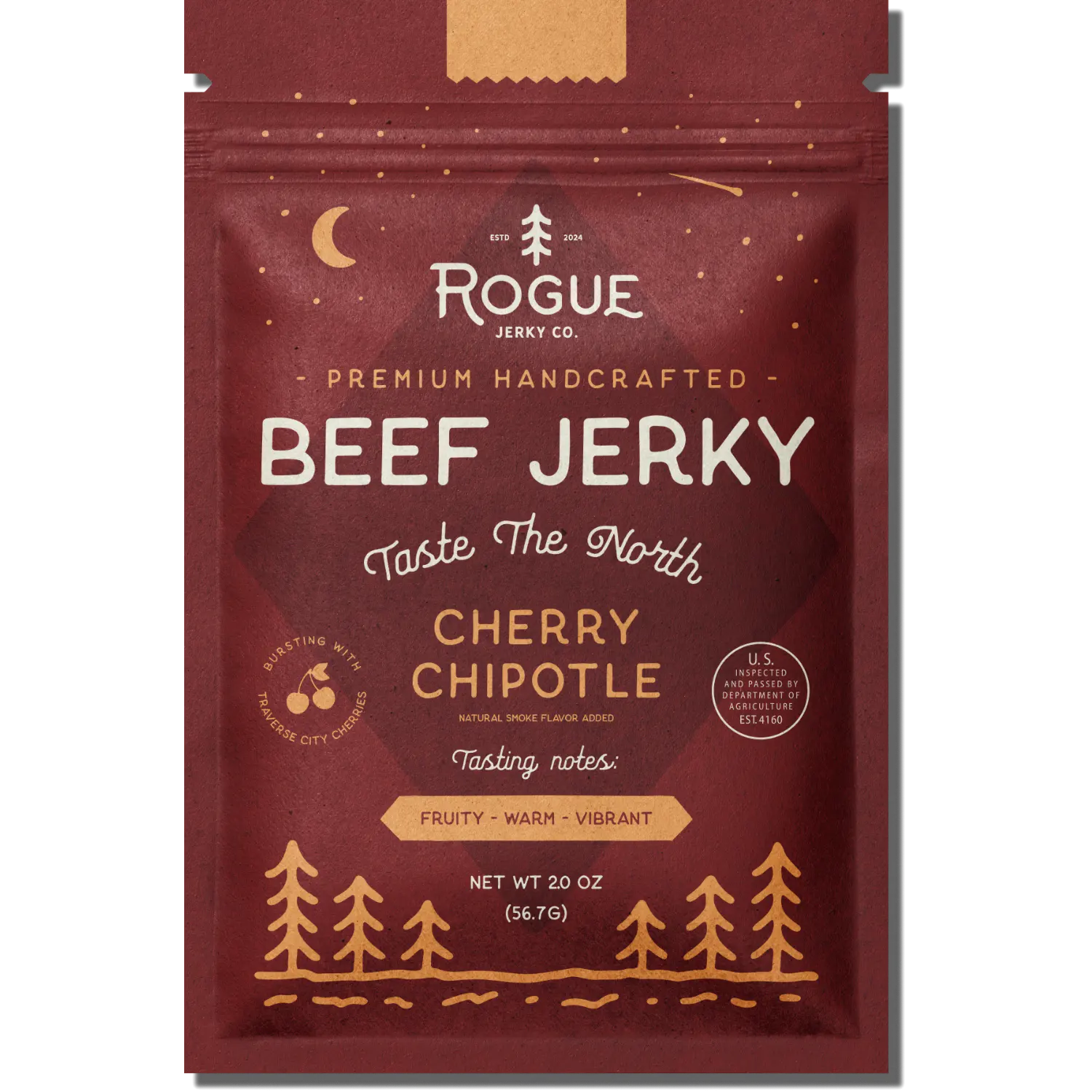 Rogue Jerky Co. Cherry Chipotle Beef Jerky